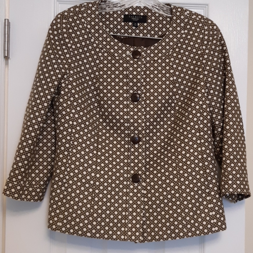 Talbots Button Front Jacket